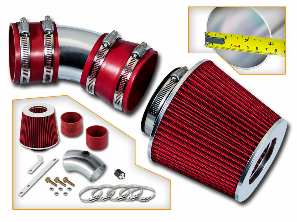 BCP RED 06-08 Impala/Monte Carlo 3.5L/3.9L V6 Air Intake Induction Kit + Filter