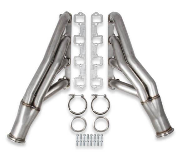 Flowtech 12167FLT Headers SBF Turbo Down and Forward Stainless Steel Natural 1