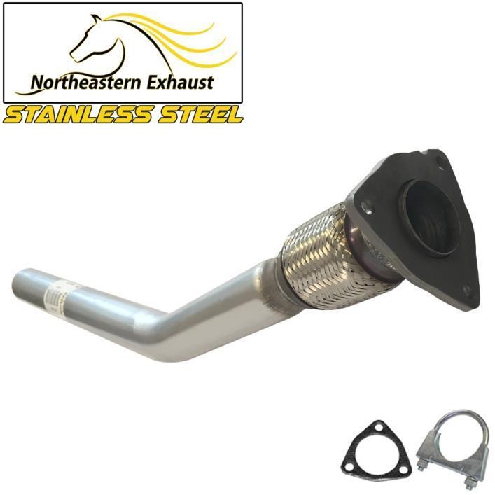 Stainless Steel Front Flex Exhaust Pipe fits: 01-2006 Sebring Stratus 2.7L