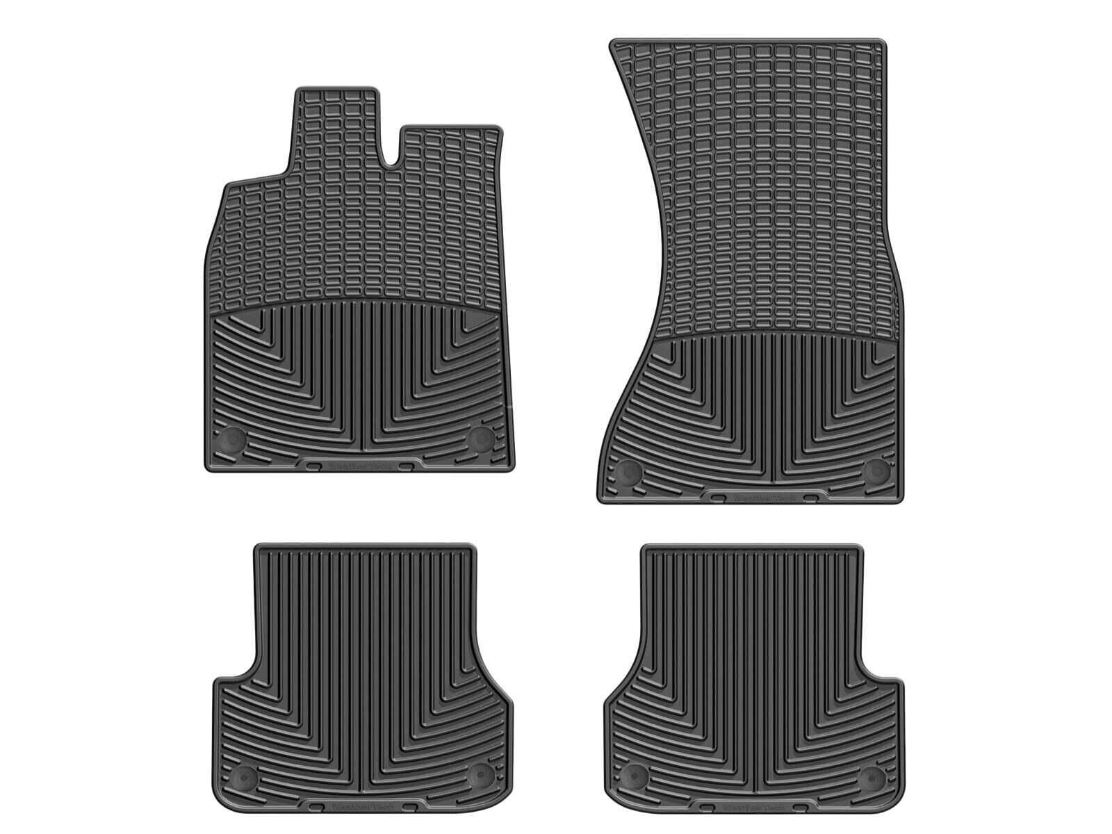 WeatherTech All-Weather Floor Mats for Audi A6/S6/A7/S7/RS7 1st & 2nd Row, Black
