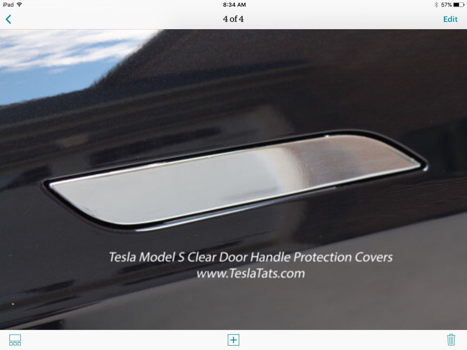 Tesla Model S / X / 3 / Y  Clear Door Handle Protection Covers (Set of 4)