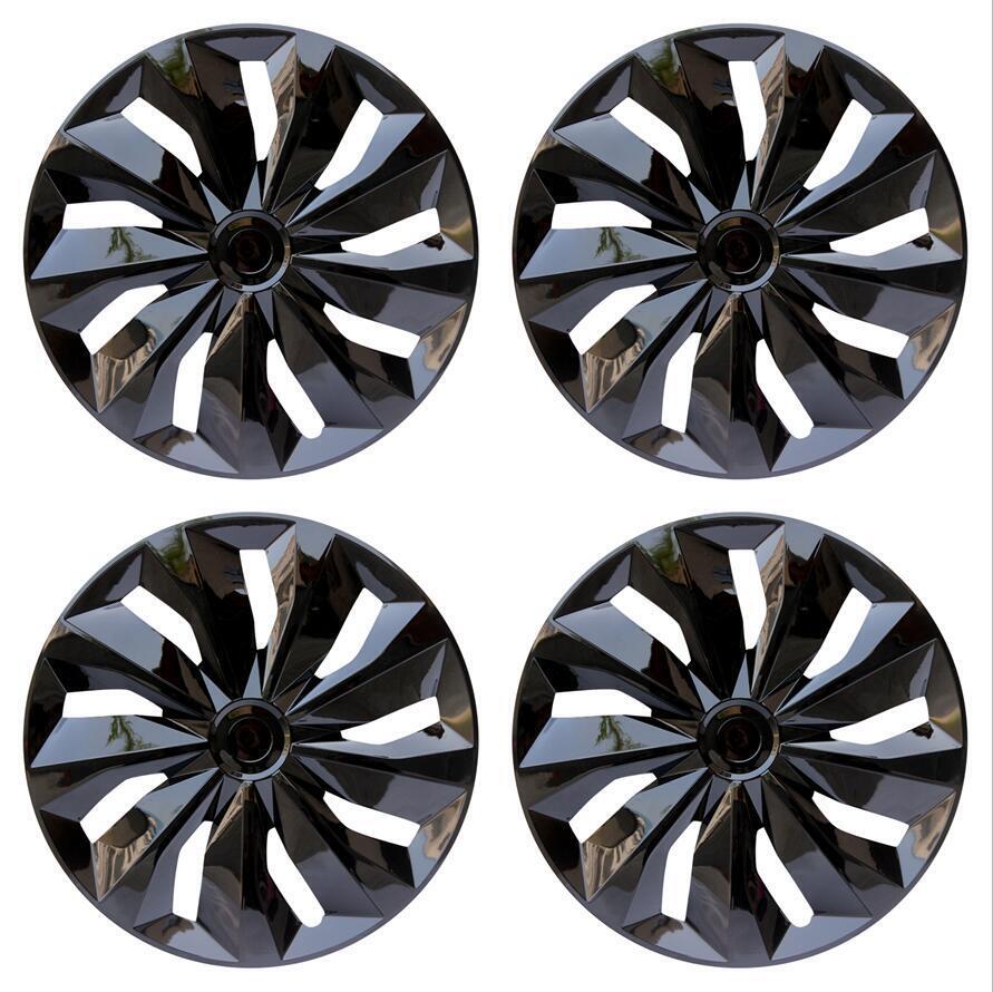 (4) Hub Caps for Chevrolet Cavalier Premium 15-inch Black R15 Tire Plastic Wheel