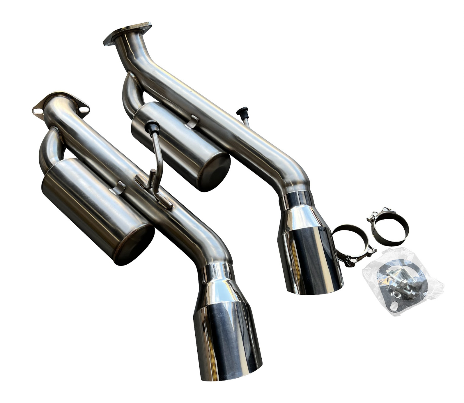 Muffler Resonated Axle Back Exhaust Kit For Infiniti Q50 (2014-2021) 2.5