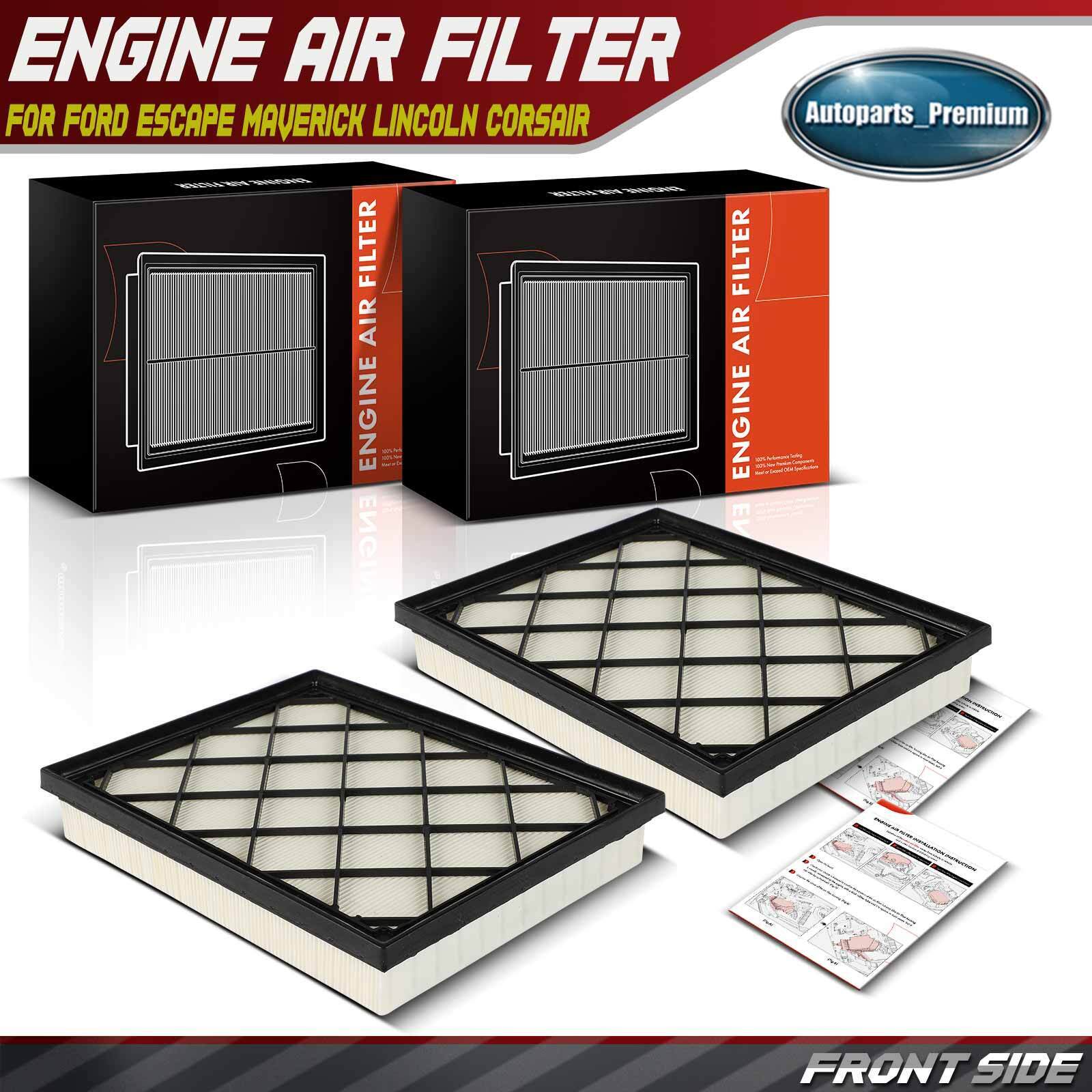 2x New Engine Air Filter for Ford Escape Bronco Sport Maverick Lincoln Corsair