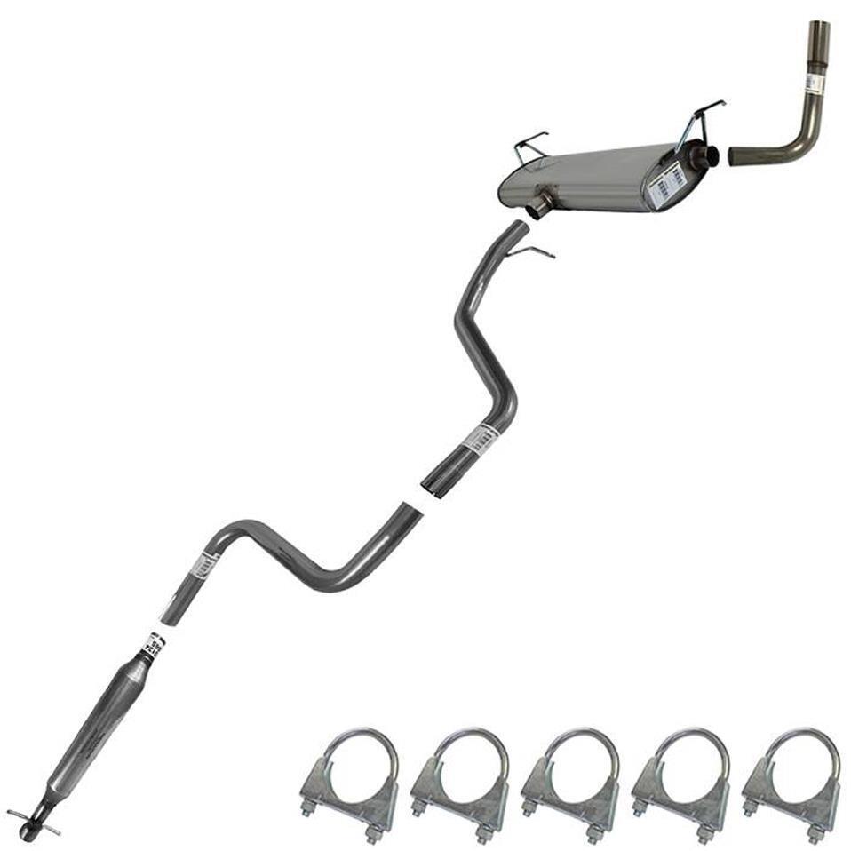 Stainless Steel Exhaust System Kit fits: 08-2012 Malibu 08-2010 G6 08-2009 Aura