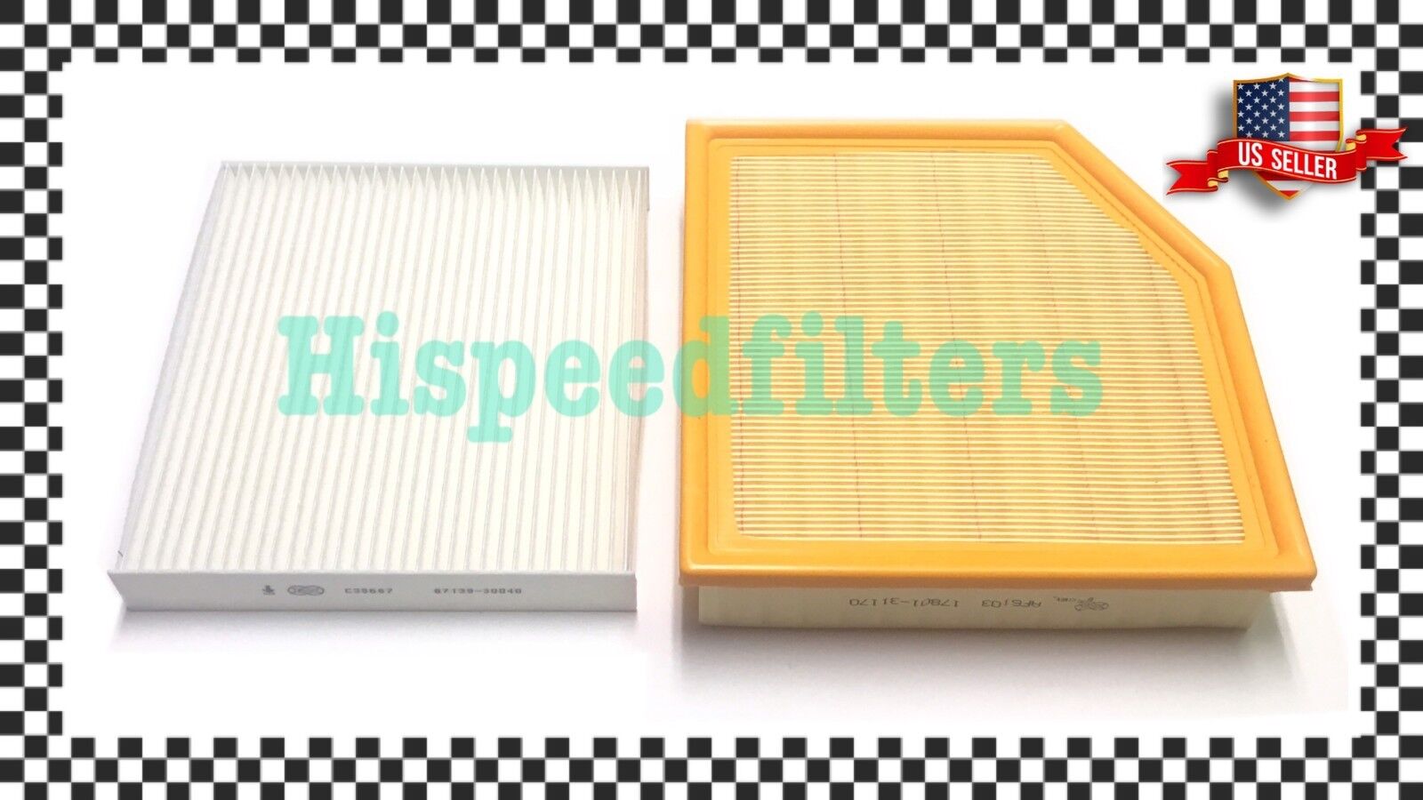 COMBO SET ENGINE&CABIN AIR FILTER FOR LEXUS GS460 US SELLER