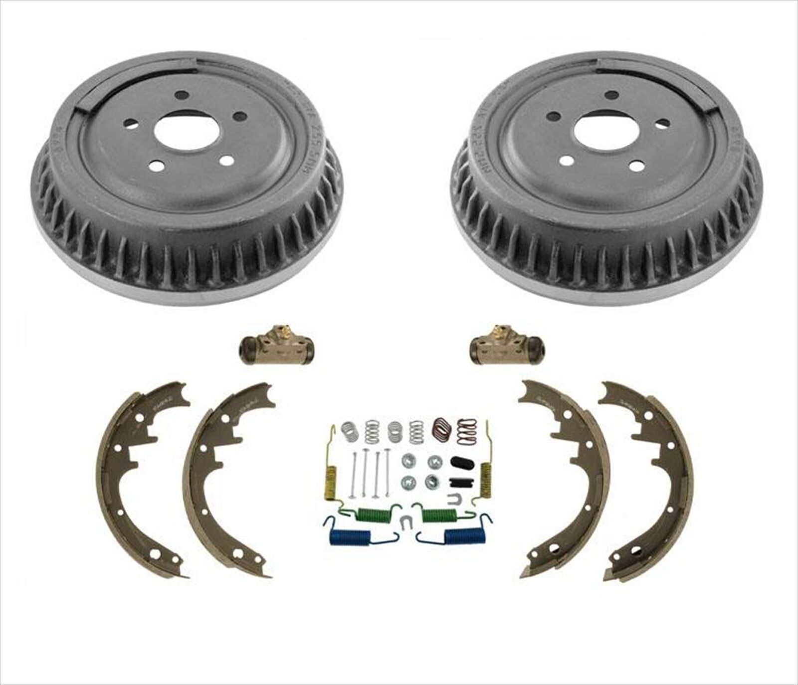 Fits 1993-1997 Ford Aerostar Rear Brake Drums Shoes Springs Wheel Cylinders