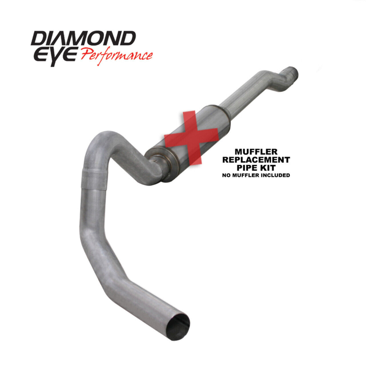 Diamond Eye K4354A-RP Aluminized Exhaust System Kit; For Ford Excursion 6.0L