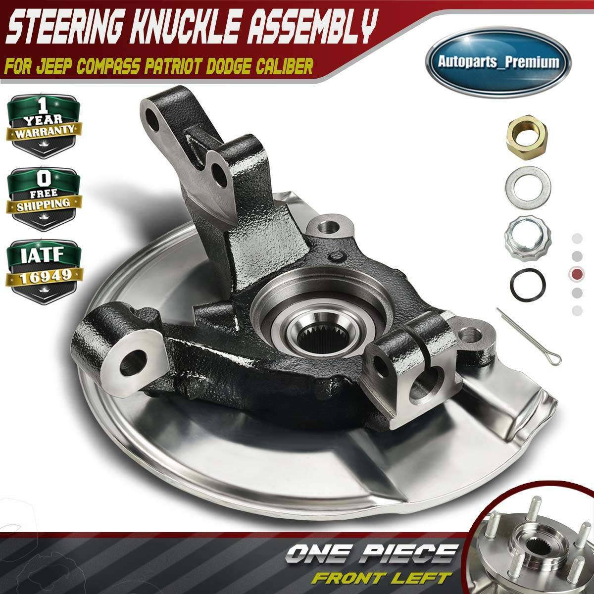 Front LH Steering Knuckle & Wheel Hub Bearing Assembly for Jeep Compass Patriot