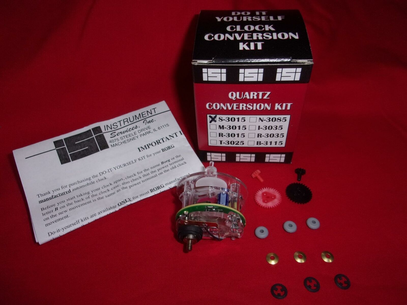 Quartz Clock Repair Conversion Kit S-30152