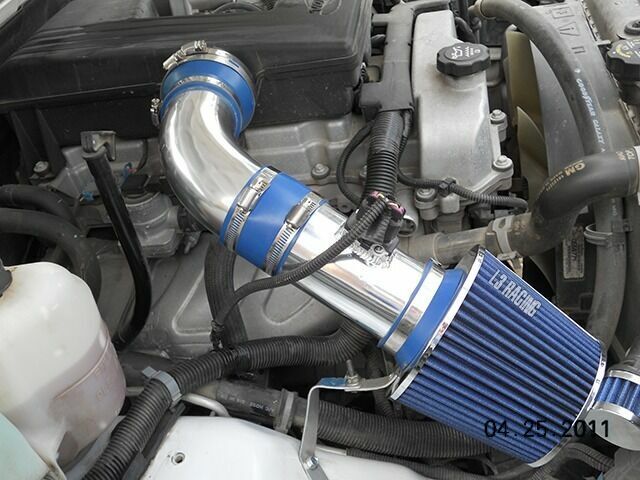 Short Ram Air Intake + BLUE Filter For 08-10 Hummer H3 H3T 3.7L L5/Canyon 2.9L