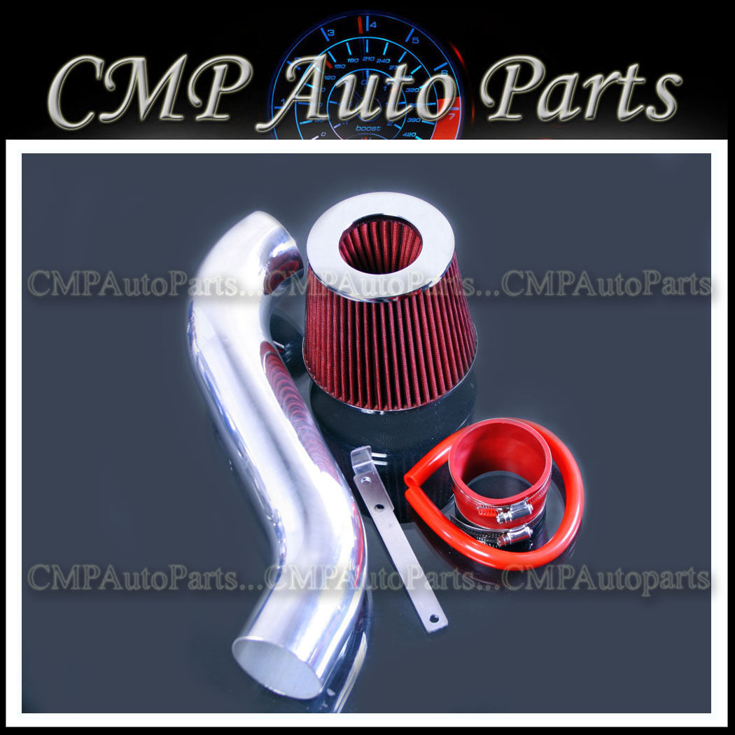 RED AIR INTAKE KIT FIT 1990-1994 PLYMOUTH LASER 2.0 2.0L NON-TURBO 