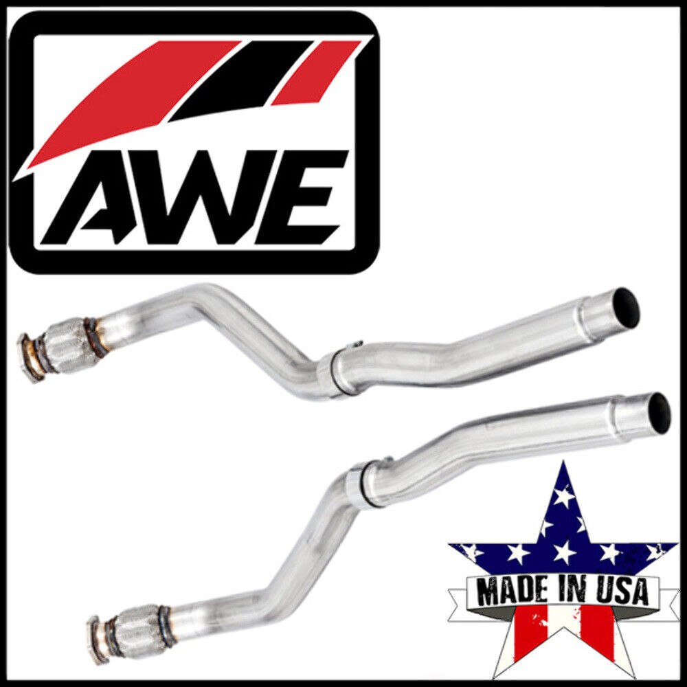 AWE Non-Resonated Exhaust Downpipes fits 2010-2017 Audi S4 / S5 3.0L V6 AWD