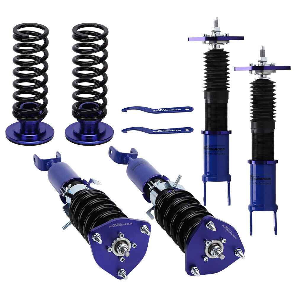 Blue Adjustable Coilover Suspension Kit For Infiniti G35 Coupe / Sedan RWD 03-07