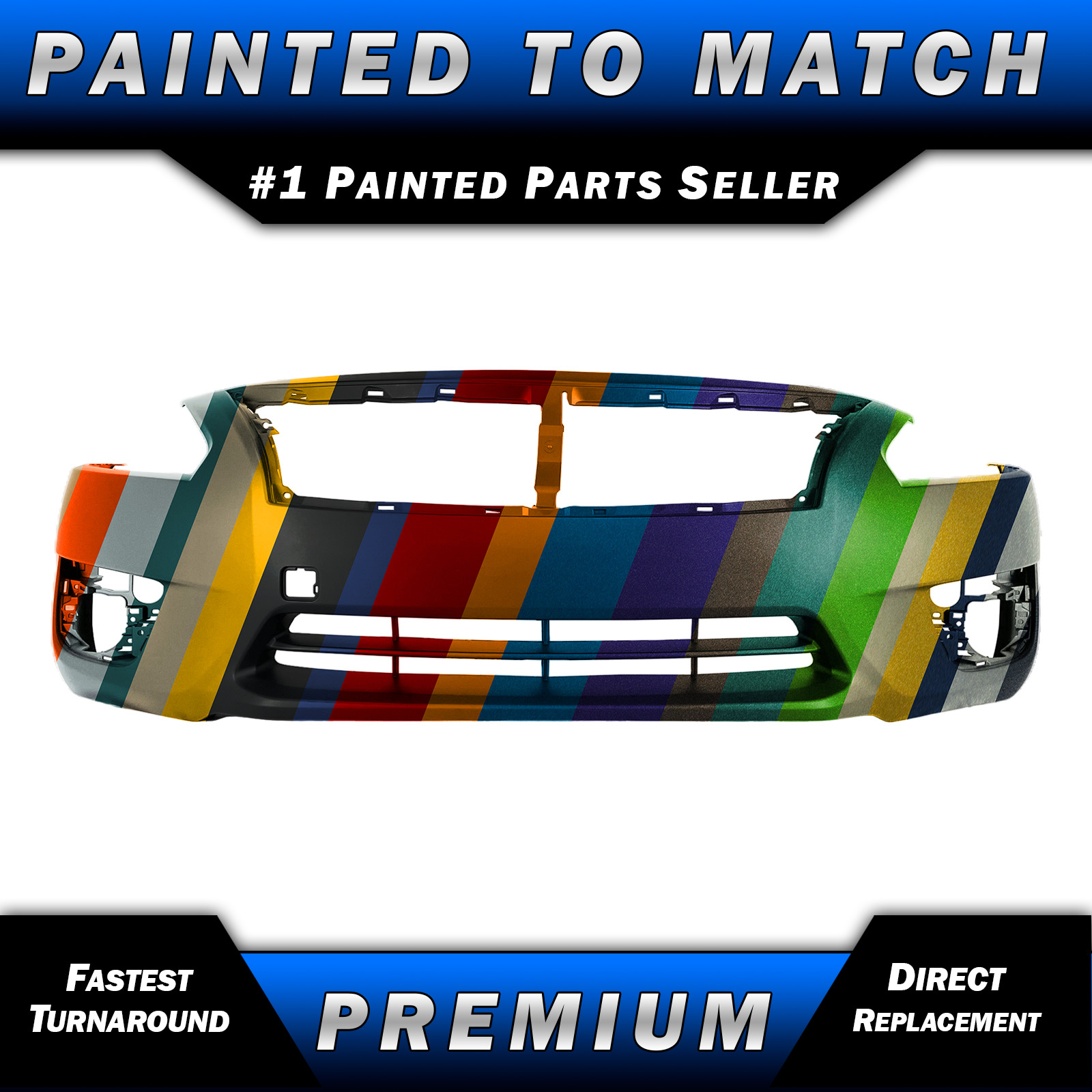 Painted To Match Front Bumper Cover Exact Fit for 2013-2015 Nissan Altima 4door