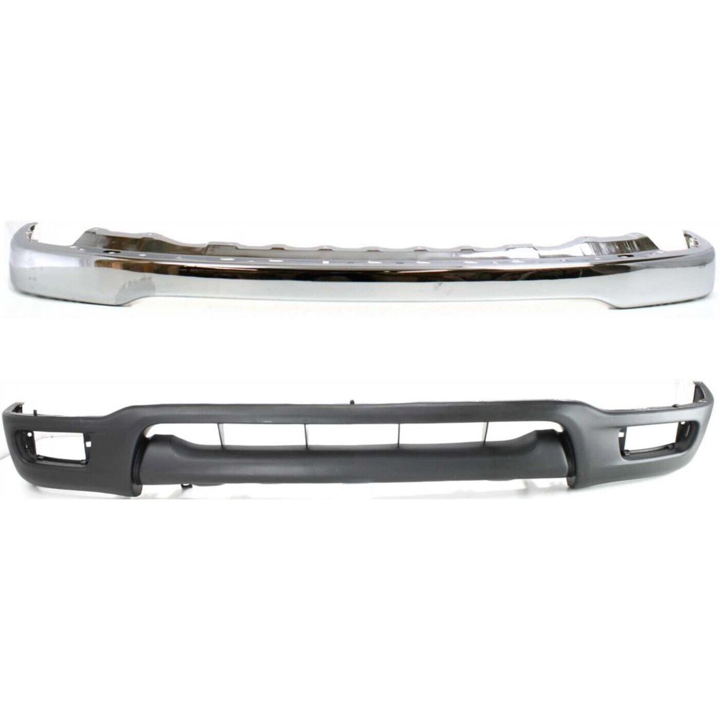 Bumper Kit For 2001-2004 Toyota Tacoma Front Chrome Face Bar with Valance