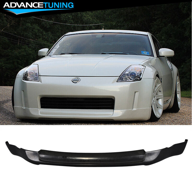 Fits 03-05 Nissan 350Z ING-S Style Front Bumper Lip Spoiler Unpainted - PU