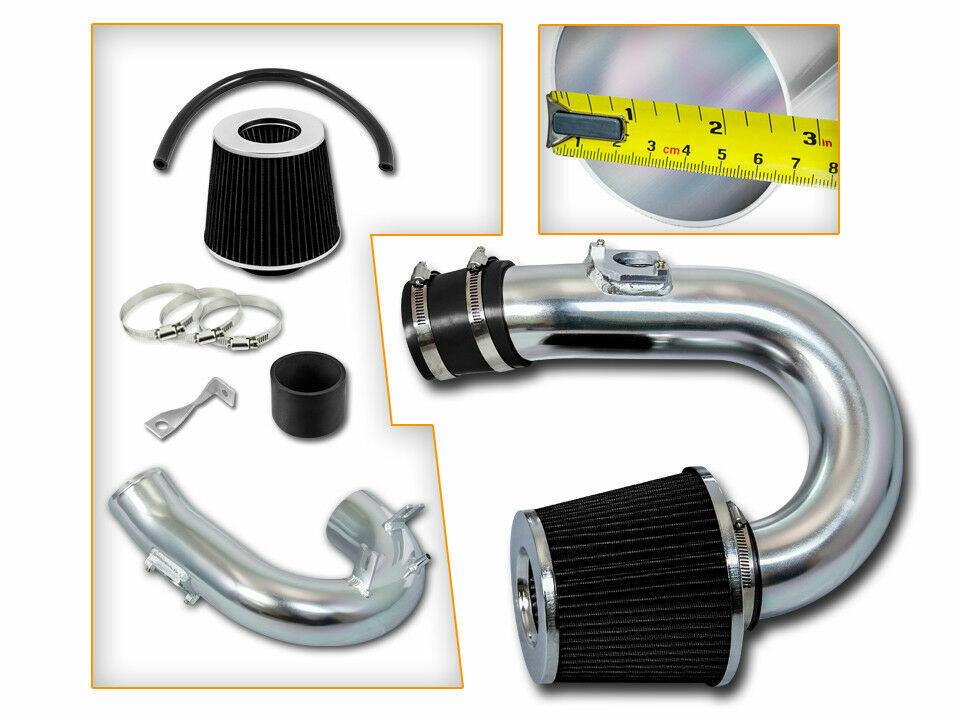 BCP BLACK For 00-05 Celica GT 1.8L Short Ram Air Intake Induction Kit + Filter