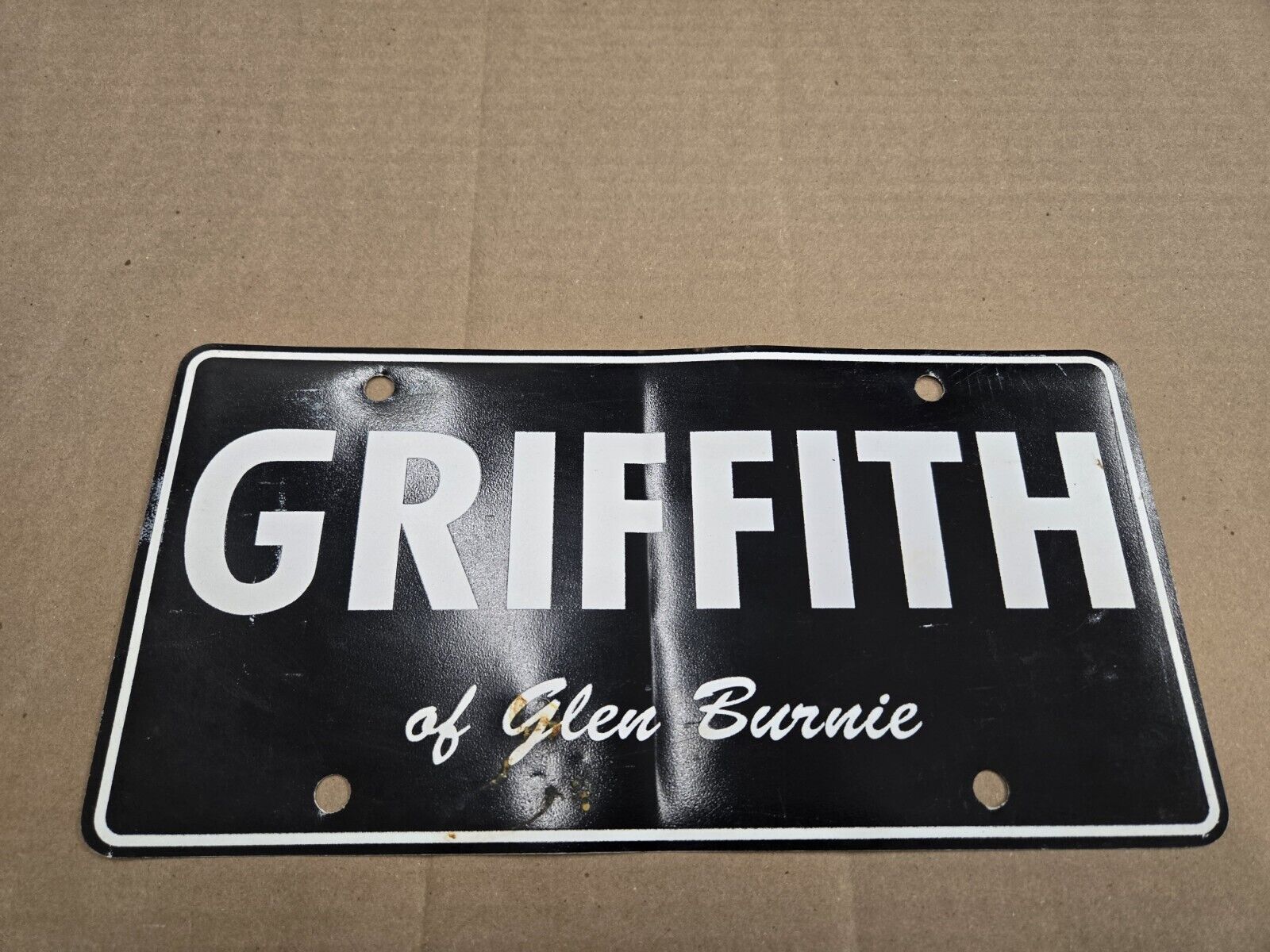 Griffith Glen Burnie Maryland MD Car Dealership Dealer License Plate Tag Logo 
