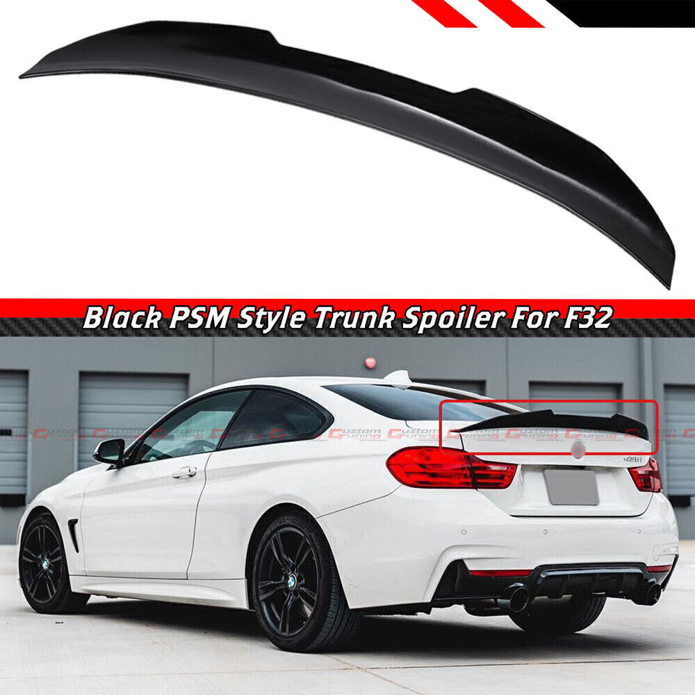 For 14-20 BMW F32 428i 430i 435i 440i PSM Style Glossy Black Trunk Spoiler Wing