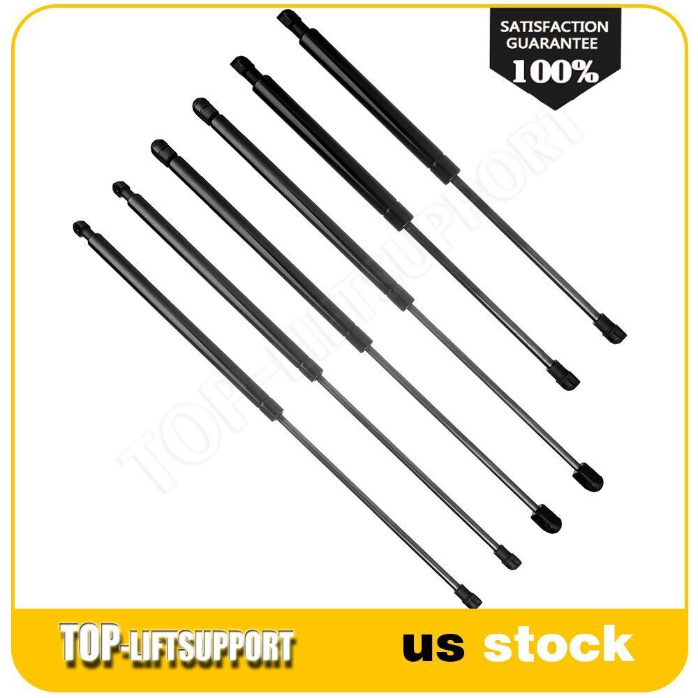 Qty(6) For 2003-2009 KIA Sorento Hood+Window+Tailgate Lift Supports Gas Springs