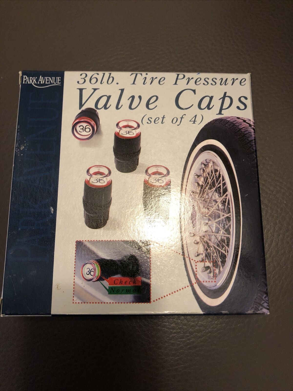 Park Avenue Tire Pressure Valve Caps 36lb. Set of 4)