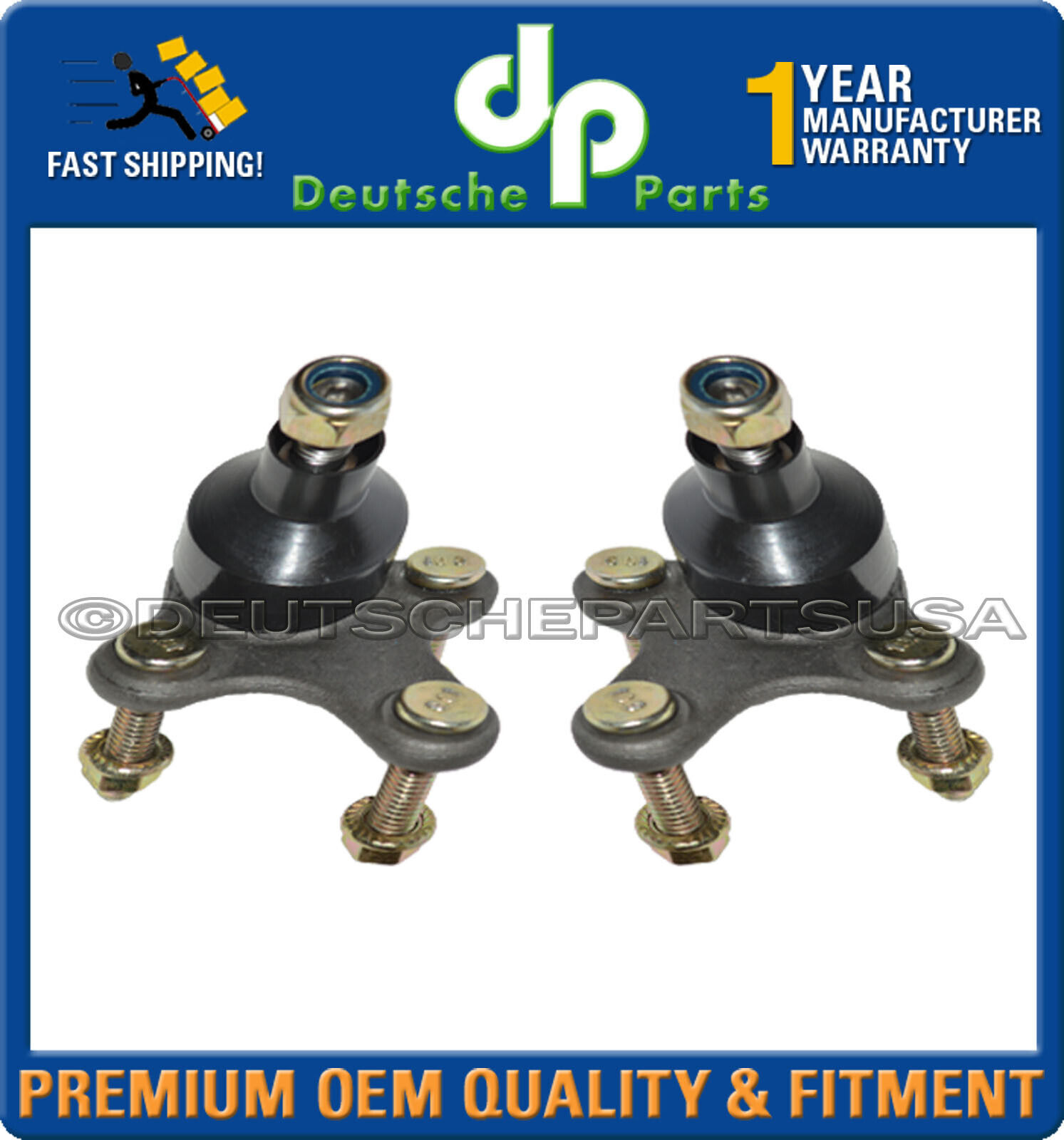 A3 VW EOS GTI GOLF JETTA RABBIT CONTROL ARM ARMS BALL JOINT JOINTS L+R SET 2