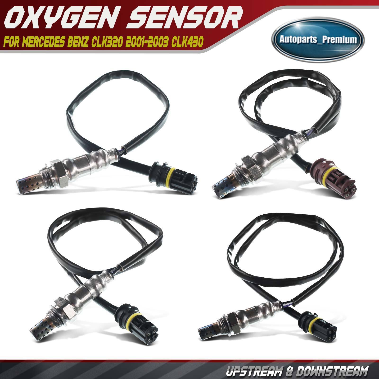 4x Oxygen Sensors for Mercedes Benz CLK320 2001-2003 CLK430 Upstream&Downstream