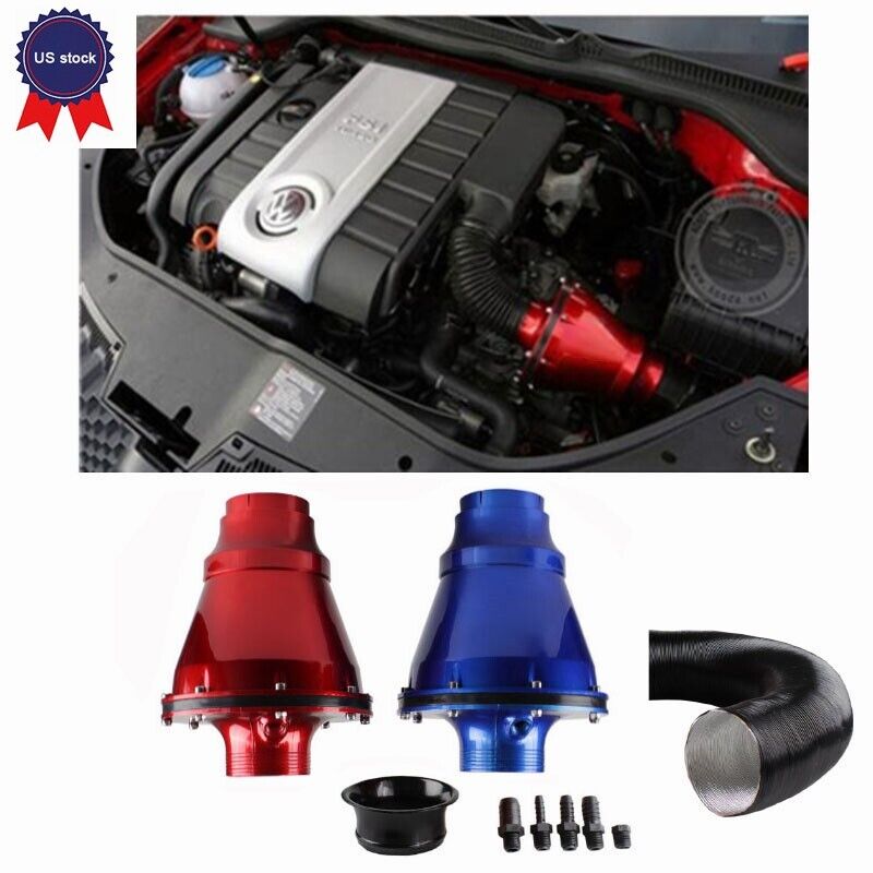US Apollo Universal Cold Air Intake Induction Kit With Air Box & Filter
