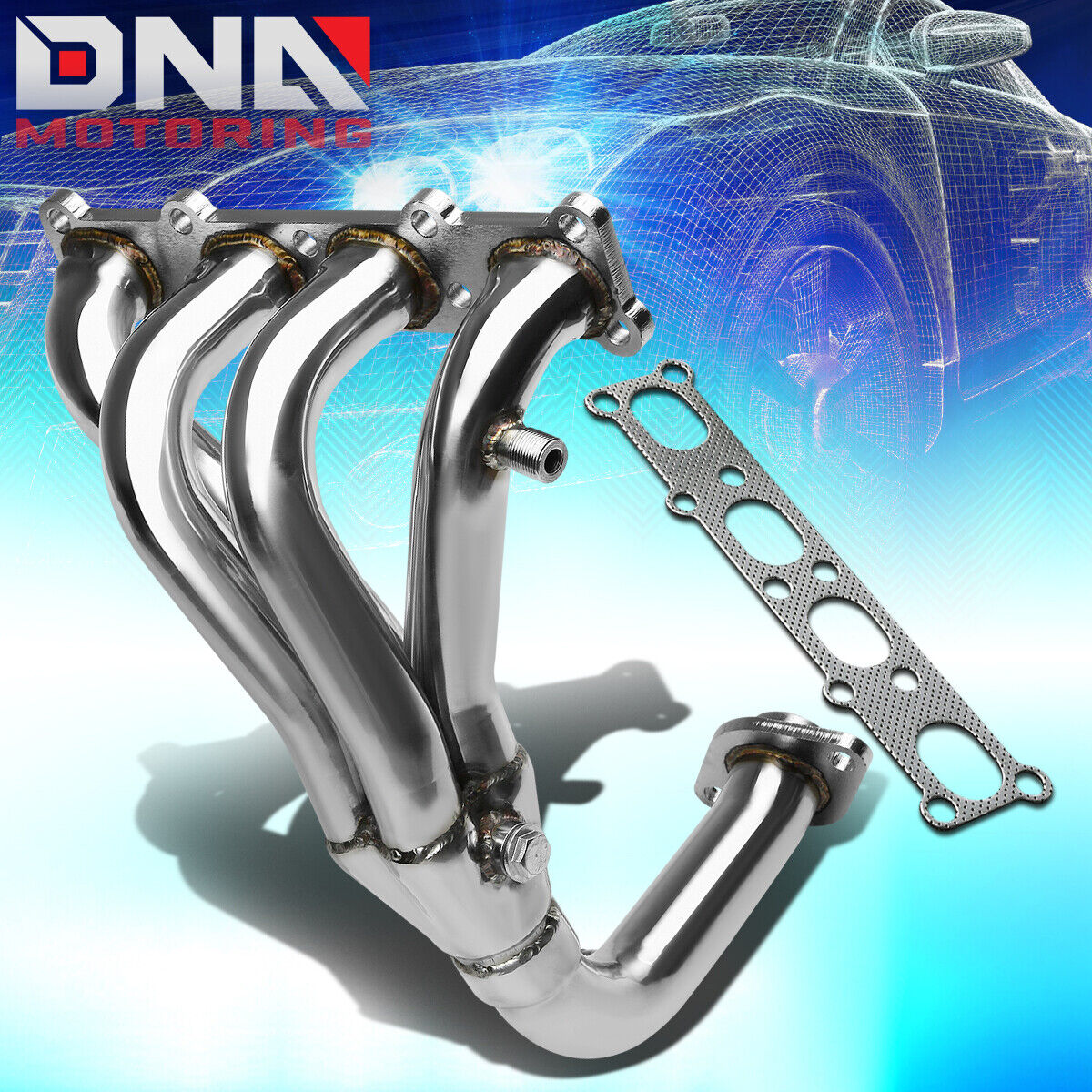 STAINLESS STEEL 4-1 HEADER FOR 01-03 MAZDA PROTEGE 2.0 4CYL BJ EXHAUST/MANIFOLD