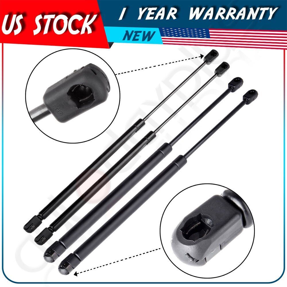 4 Front Hood & Rear Window Lift Supports Shocks Struts For Jeep Liberty 2002-07
