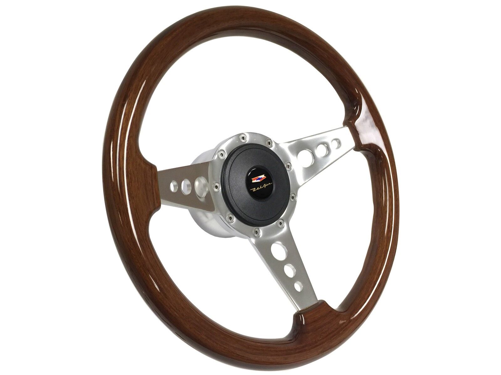 1955 - 1957 Bel Air Slot Spoke with holes Wood Steering Wheel Kit