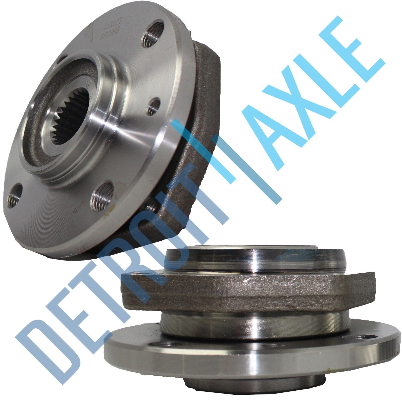 Set of (2) New Front Driver and Passenger Wheel Hub and Bearing Assembly