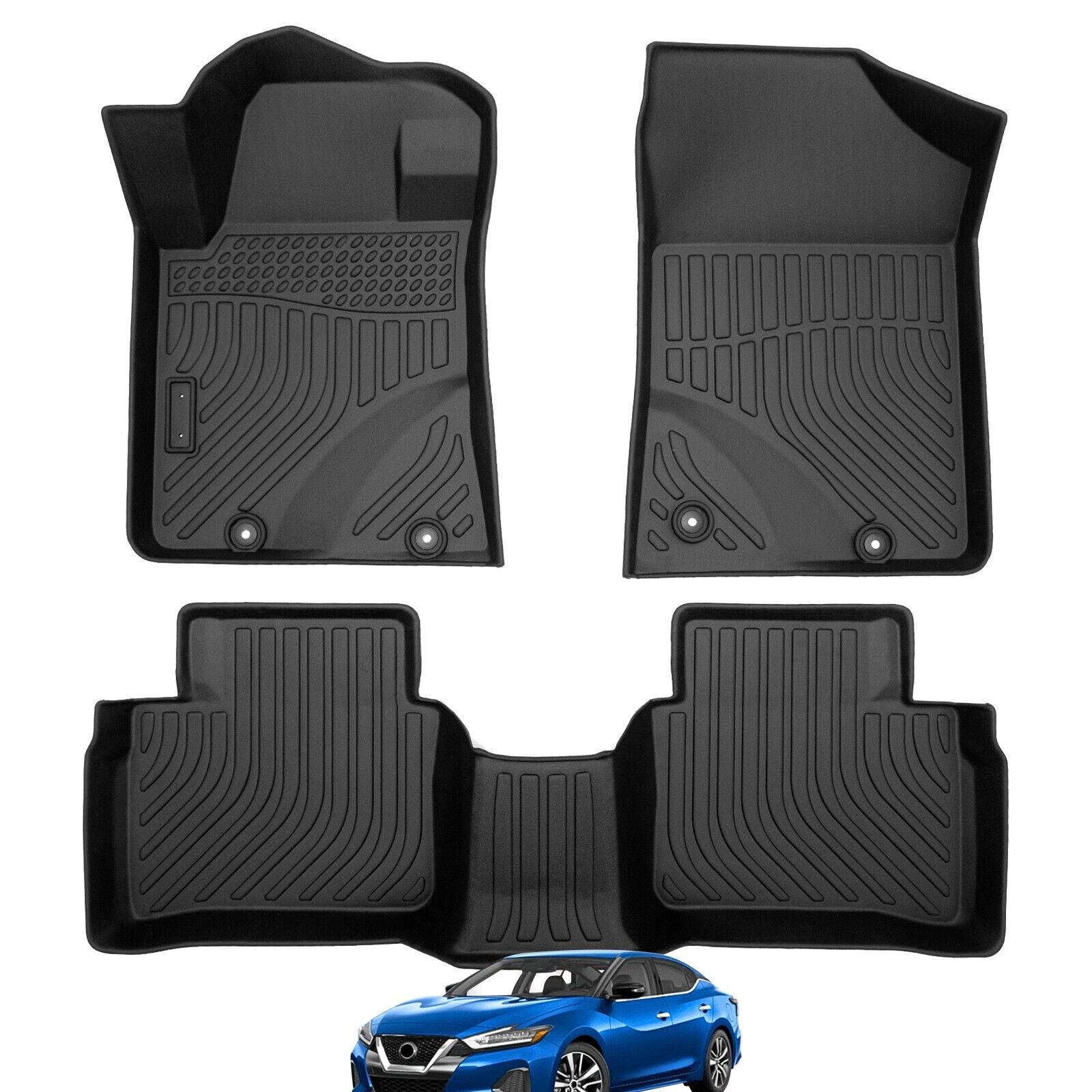 For 2014-2015 Nissan Altima 2016-2020 Nissan Maxima Floor Mats All Weather 3DTPE