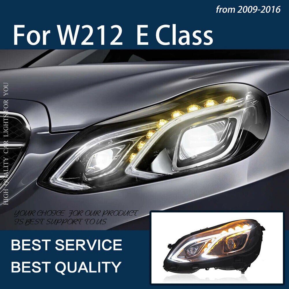 For Benz E Class E250 E260 W212 2010-2016 Headlight LED Dual Projector FACELIFT