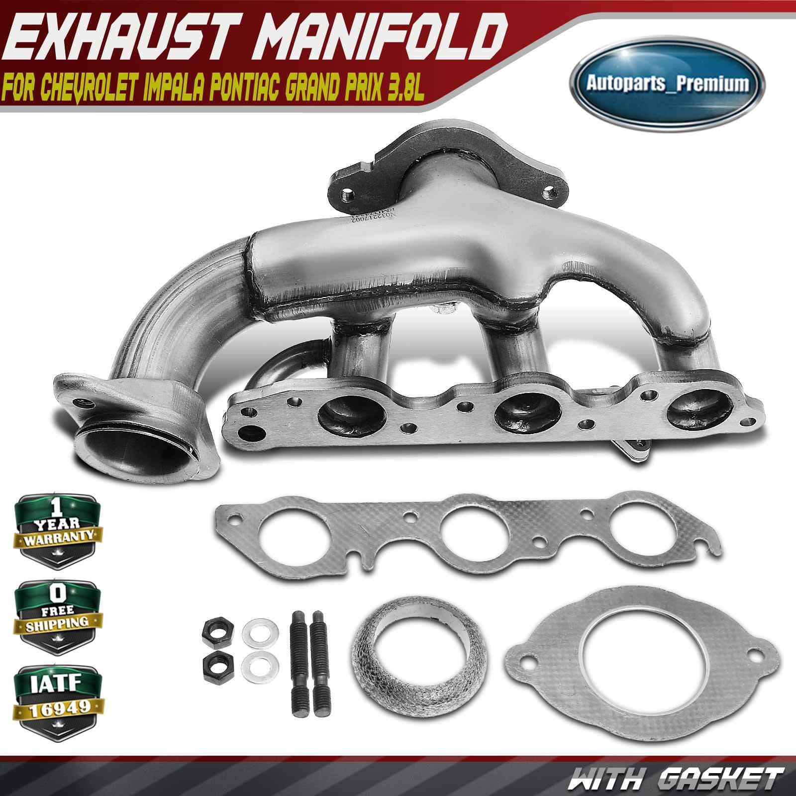 Rear Exhaust Manifold w/ Gasket Kit for Chevrolet Impala Pontiac Grand Prix 3.8L