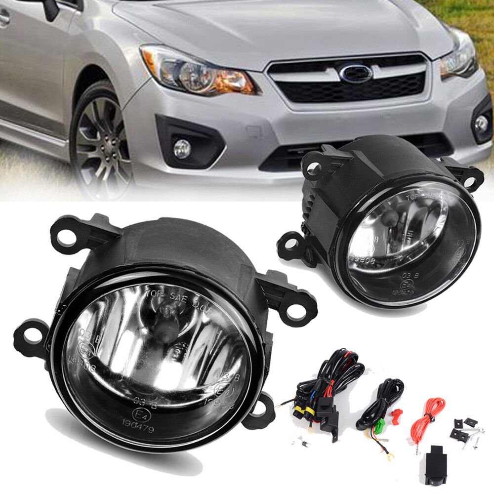 for 2012 2013 2014 2015 Subaru Impreza XV Crosstrek Clear Fog Light Bumper Lamps