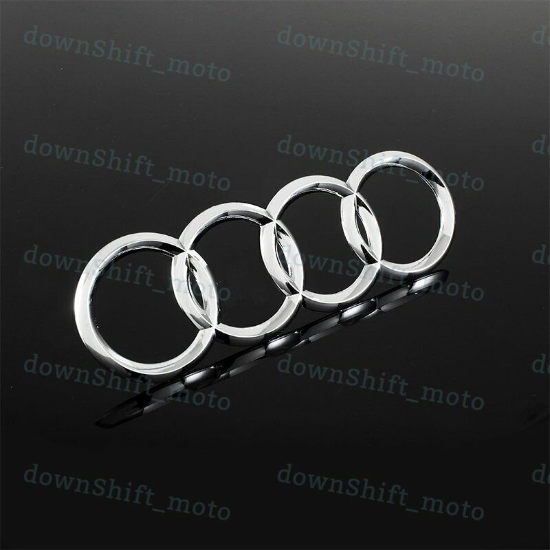 New For Audi Rings Chrome Back Rear Trunk A3 A4 S4 A5 S5 A6 S6 SQ7 Badge Emblem