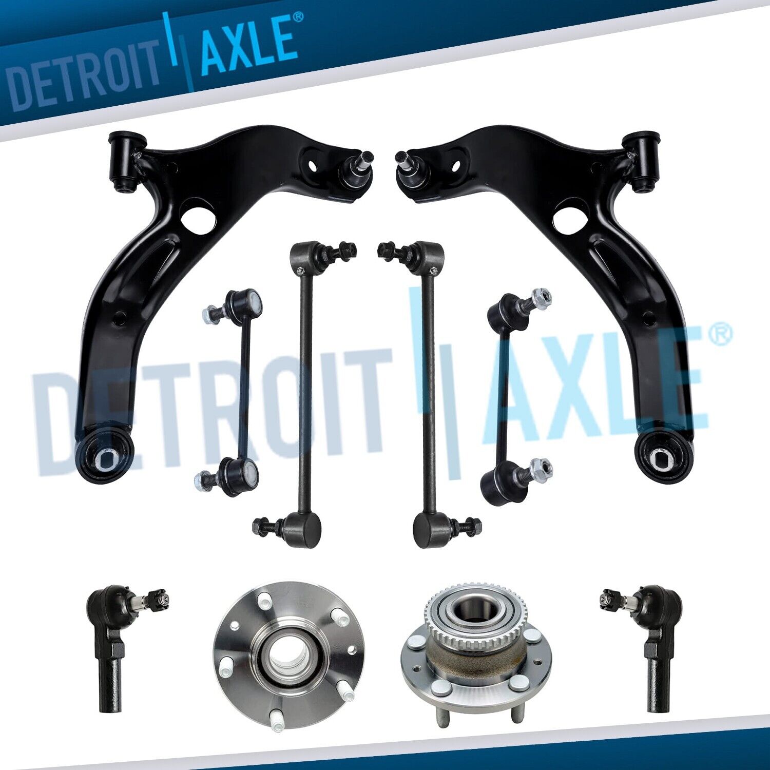 Brand New 10pc Complete Front and Rear Suspension Kit for 2001-03 Mazda Protege5