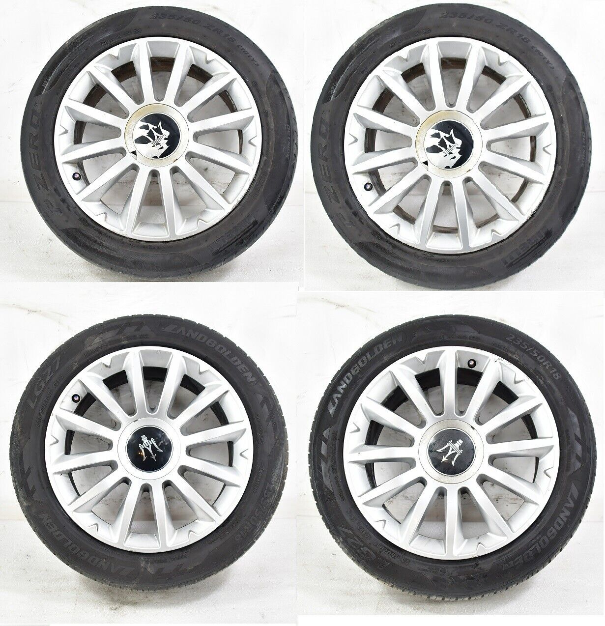 💎 2013-2015 MASERATI Ghibli Alfieri OEM Factory FRONT Wheels Rims & Tires 18