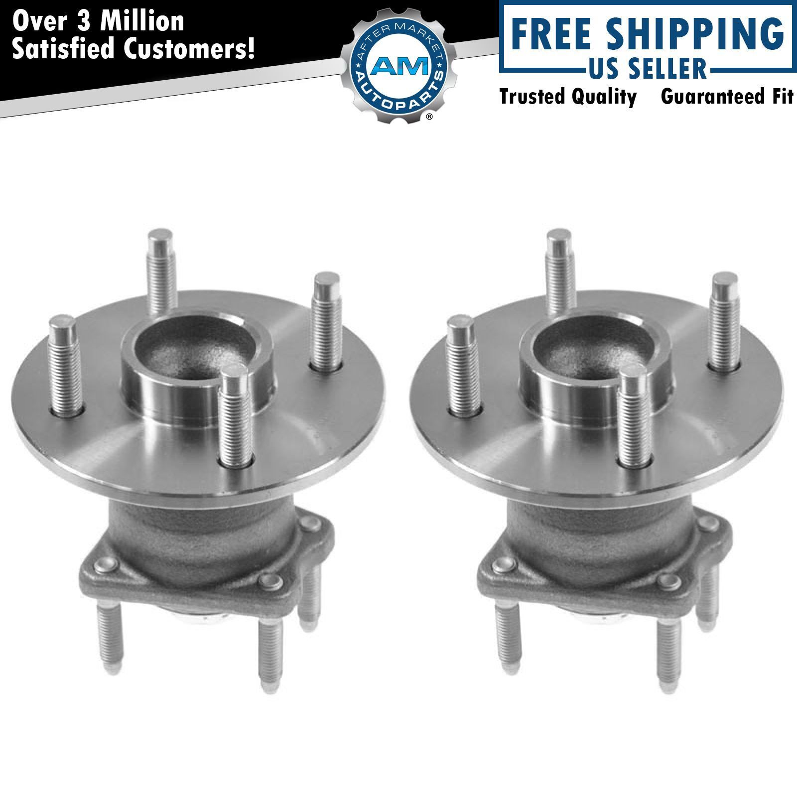 Rear Wheel Hub & Bearing Left & Right Pair Set for Cobalt G5 Pursuit w/o ABS