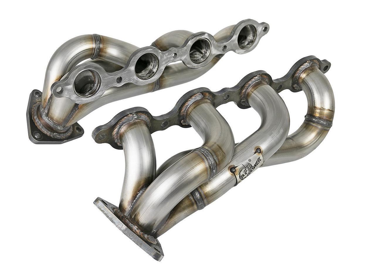 aFe 48-34145-AT Twisted Steel 304 Stainless Steel Short Tube Header