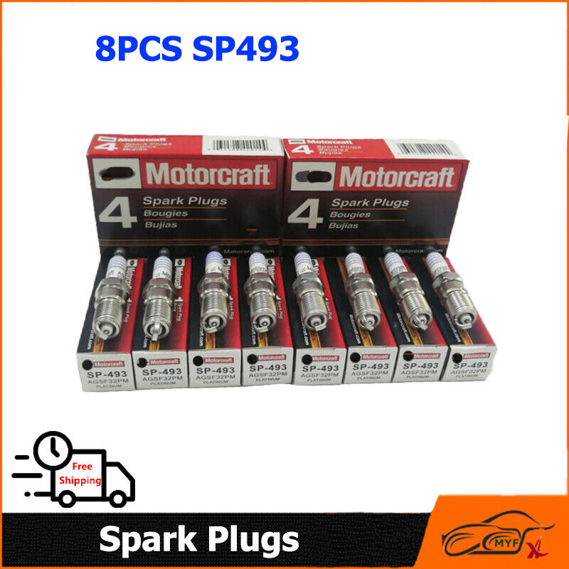 8PCS MOTORCRAFT SPARK PLUGS SP493 Platinum AGSF32PM FIT FORD 4.6L 5.4L V8 US