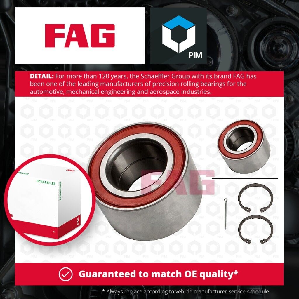 2x Wheel Bearing Kits fits DAEWOO CIELO 1.5 Front 95 to 97 Y15L FAG 94535246
