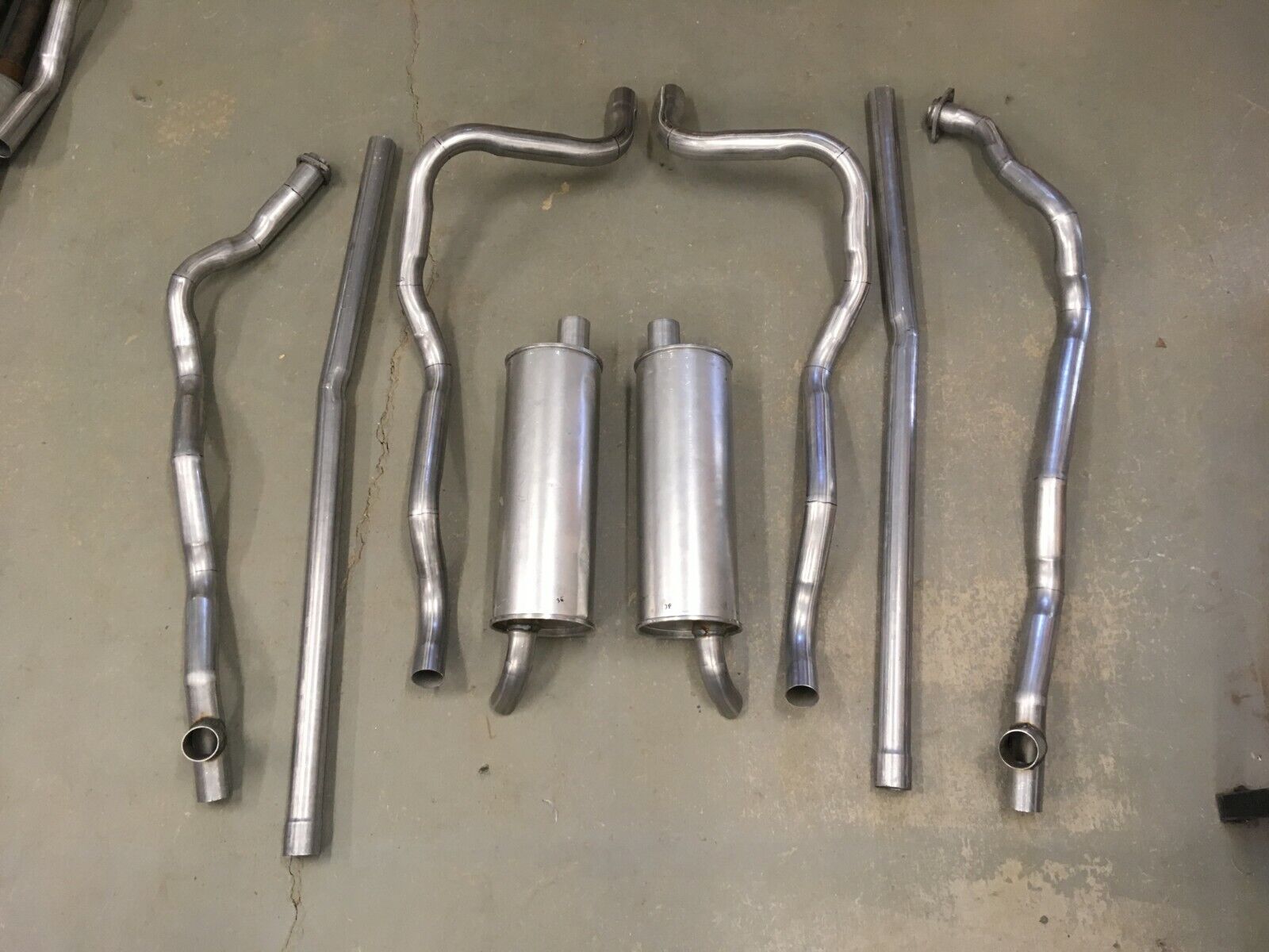 1966 Ford Thunderbird Stock Dual Exhaust System W/ Resonators Eliminated 