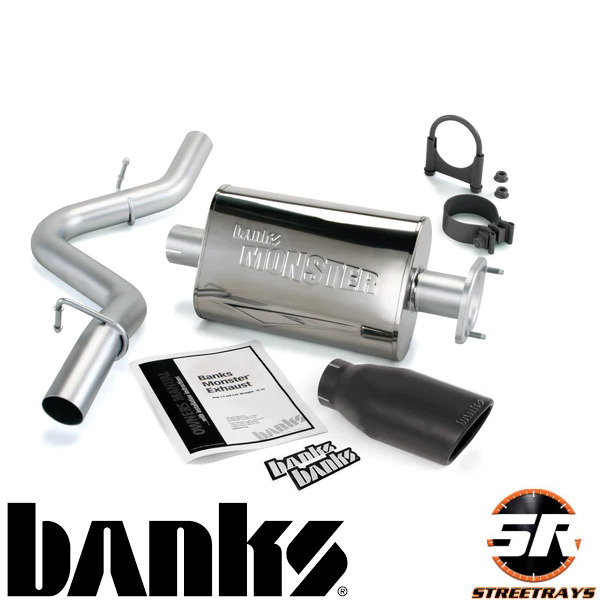 Banks Power 51313-B Monster Exhaust Kit For 00-03 Jeep Wrangler 2.5L/4.0L