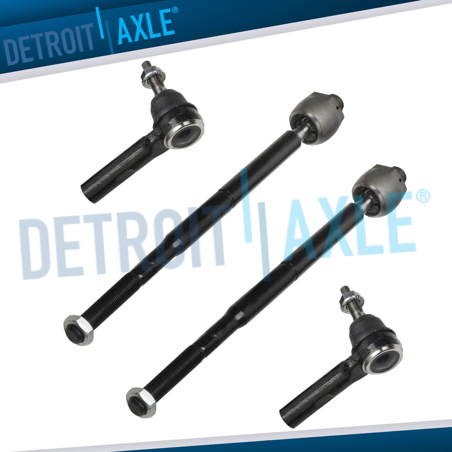 RWD Front Inner Outer Tie Rods for 2006-2010 Chrysler 300 Dodge Charger Magnum