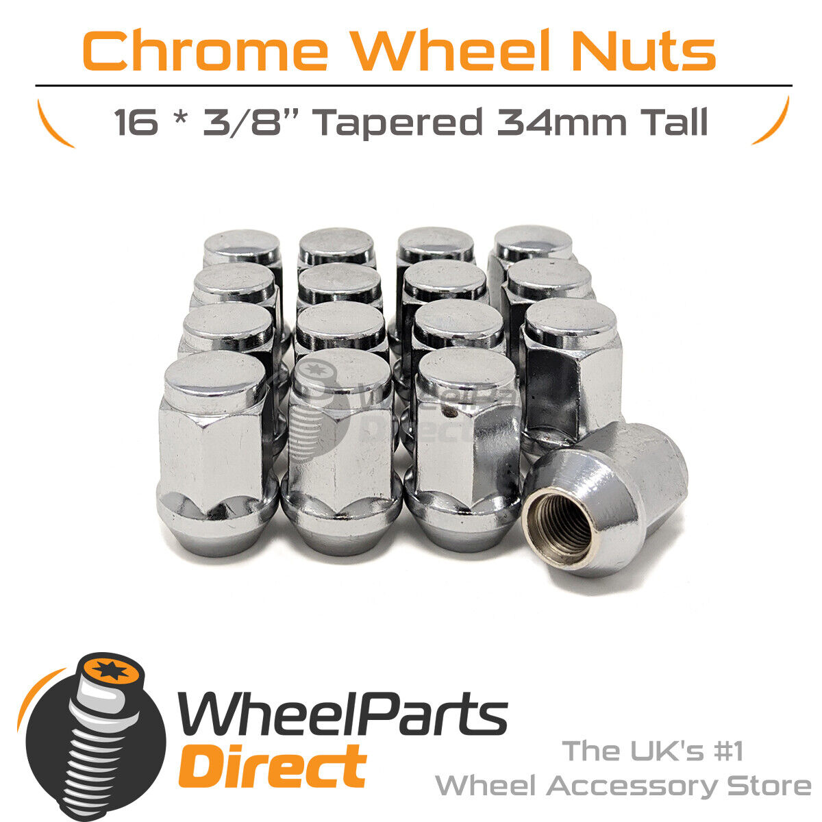 Alloy Wheel Nuts (16) 3/8 Bolts Tapered For Morris Mini 60-81