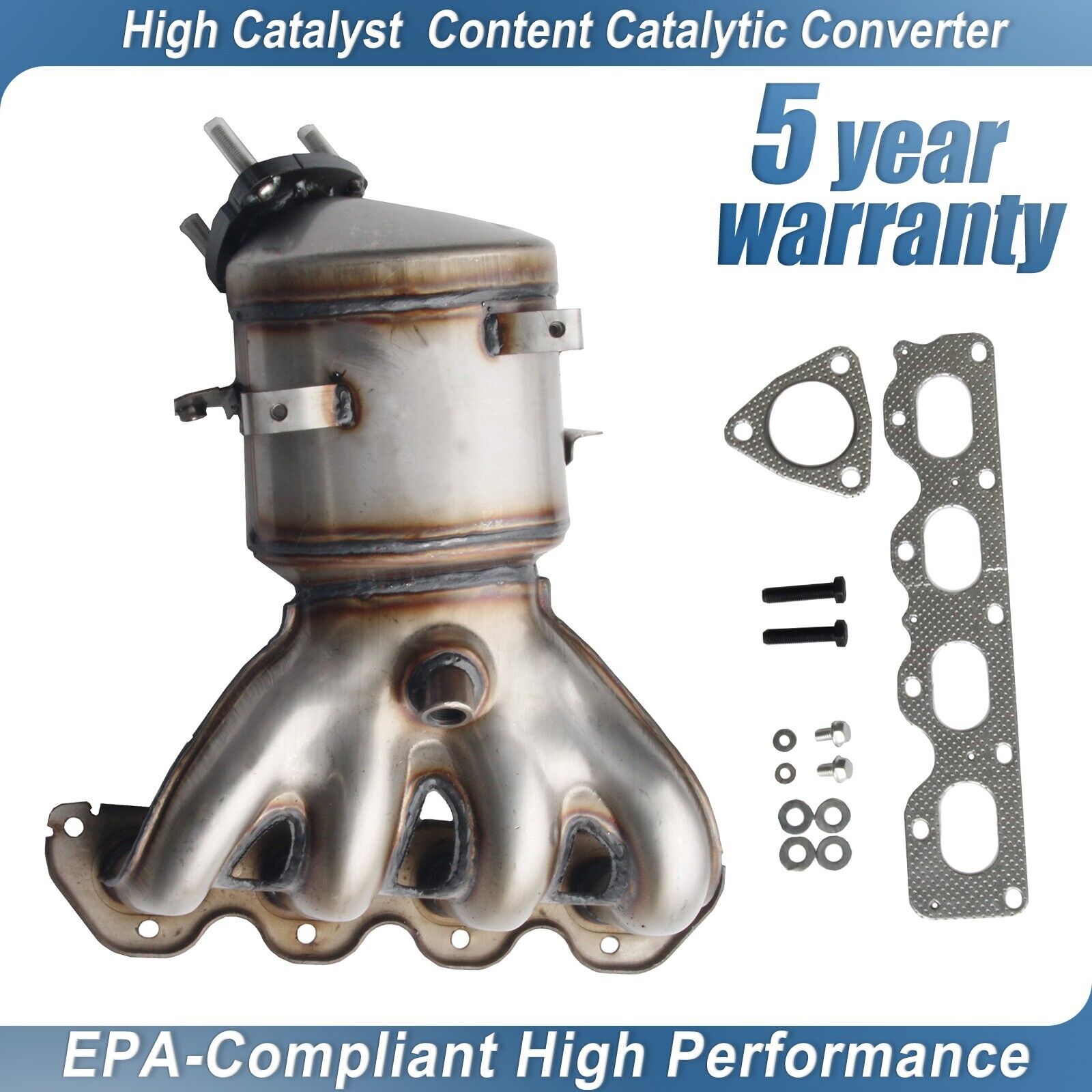 NEW CATALYTIC CONVERTER W/ GASKET FIT FOR 2011-2016 CHEVY CRUZE/SONIC 1.8L USA