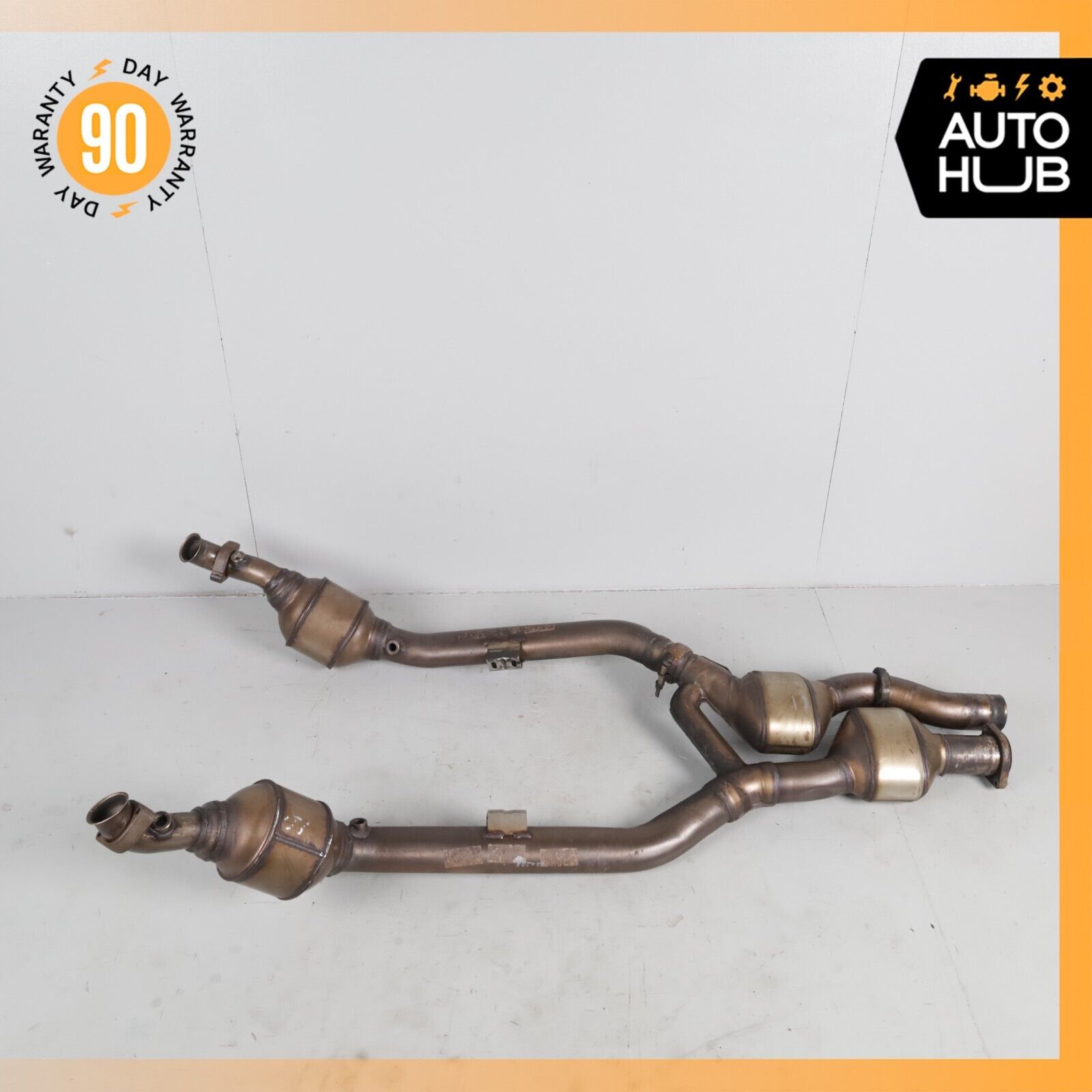 Mercedes W220 S55 CL55 AMG Left & Right Side Exhaust Downpipe Set of 2 OEM